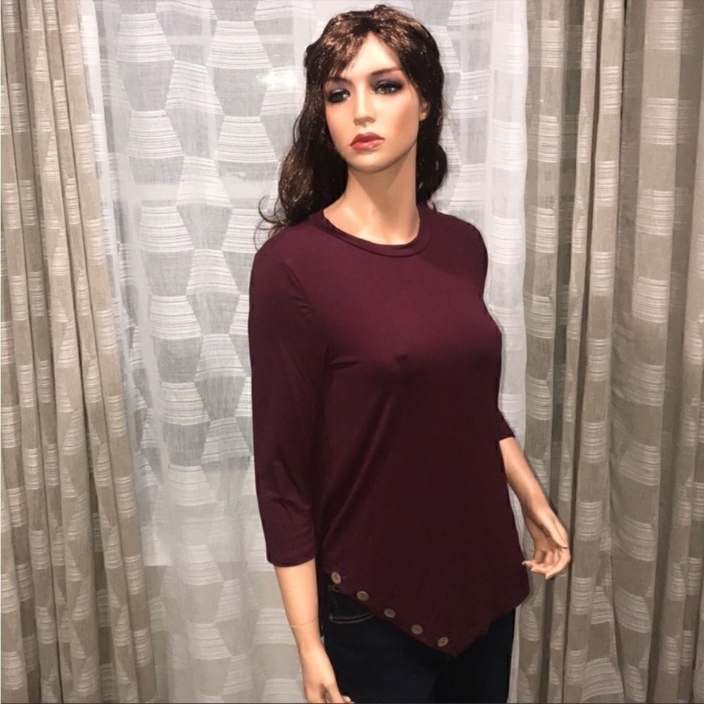 Wine blouse - Picture 2 of 4